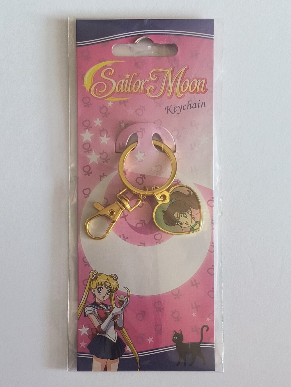 Sailor Moon Sailor Jupiter Heart Charm Keychain